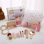 Drveni Set za Šminkanje i Ulješpavanje s Torbicom – Vanity Beauty Set