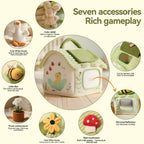 Mekana Vrtna Kućica sa Zrcalom i Zvučnim Elementima – Senzorni Set (7 Dodataka)