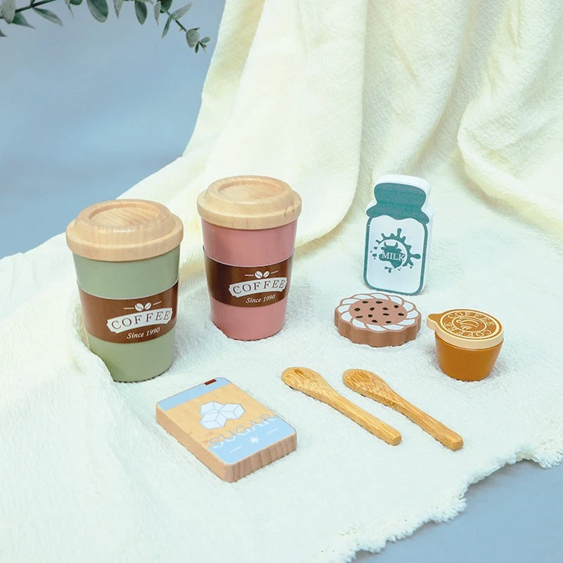 Drveni Set za Kavu "Coffee Time" – Set za Igru Uloga