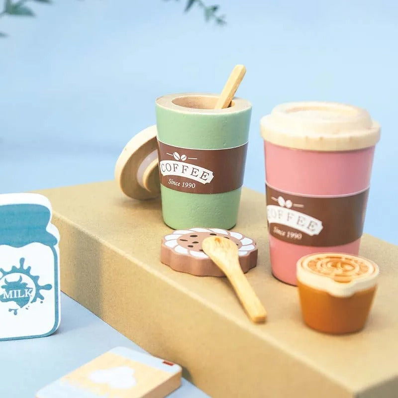 Drveni Set za Kavu "Coffee Time" – Set za Igru Uloga