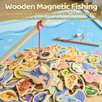 Drvena Magnetna Igra Pecanja "Marine World" – Edukativni Set za Koordinaciju