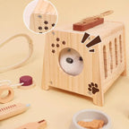 Drveni Veterinarski Set s Transporterom i Plišanom Igračkom – Pet Care Vet Kit