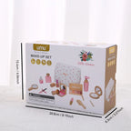 Drveni Set za Šminkanje i Ulješpavanje s Torbicom – Vanity Beauty Set