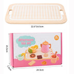 Set za Čaj "Afternoon Tea" – Edukativni Set s Pladnjem i Slasticama