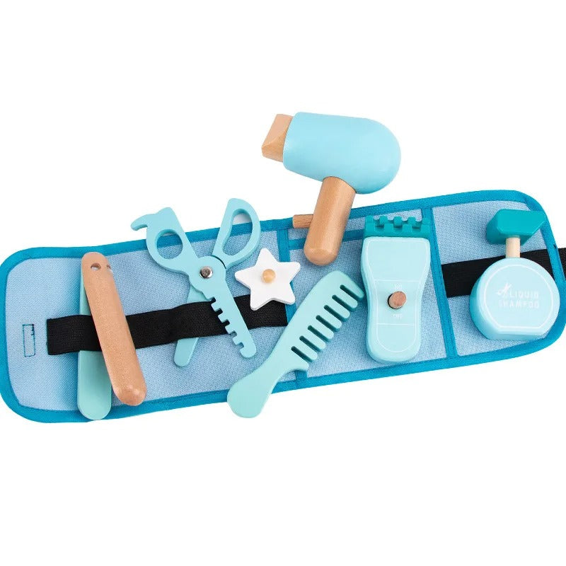 Mali Frizerski Salon – Drveni frizerski set s pojasom za djecu