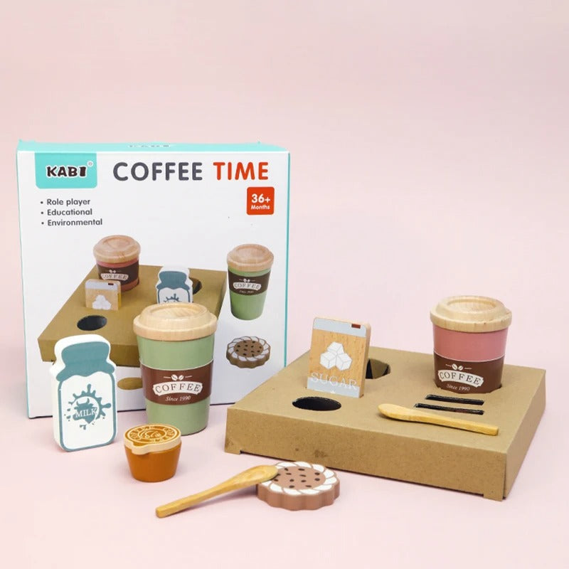 Drveni Set za Kavu "Coffee Time" – Set za Igru Uloga